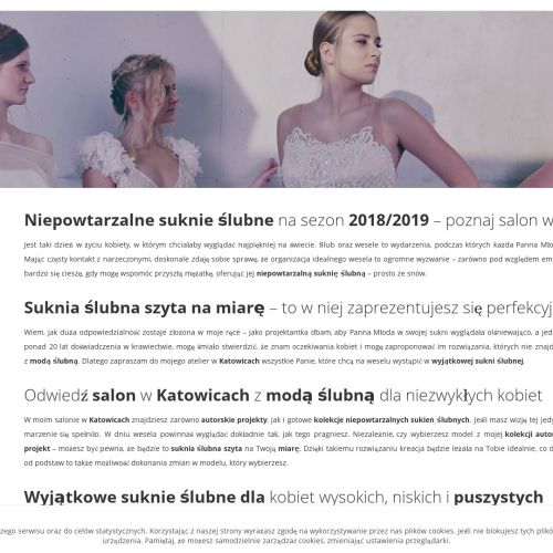 Indywidualne projekty sukien ślubnych w Katowicach