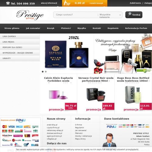 Perfumy męskie testery sklep internetowy