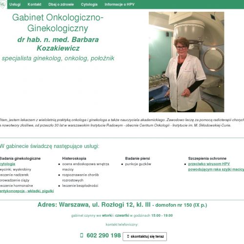 Onkolog radioterapeuta bemowo w Warszawie