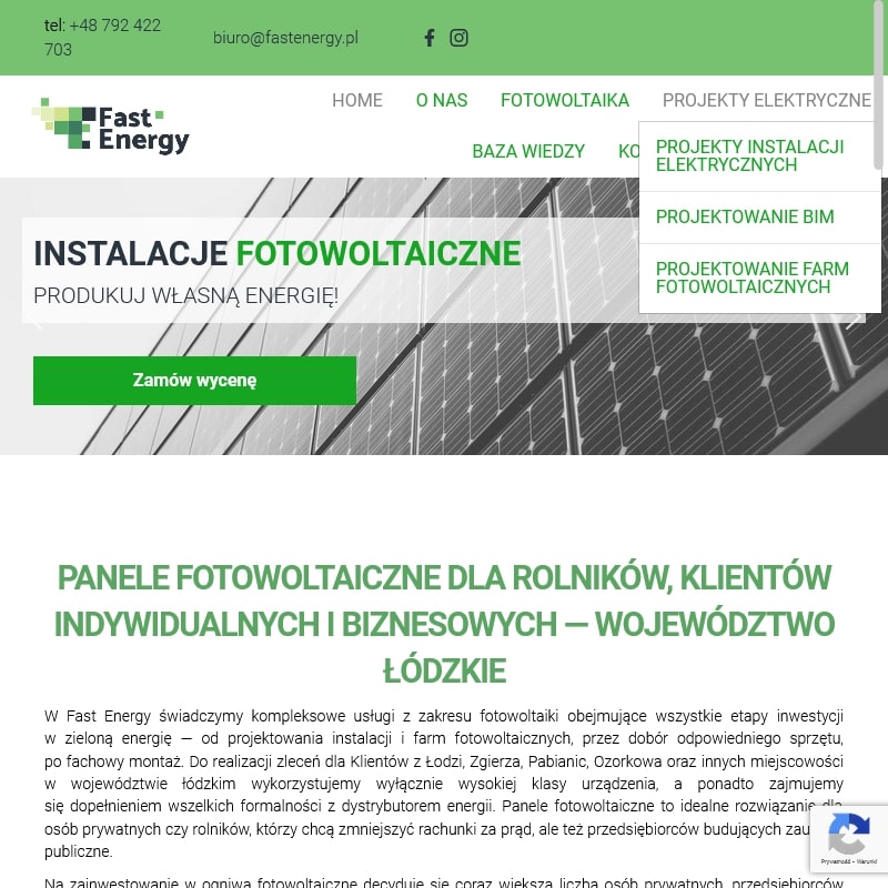 Projektowanie instalacji fotowoltaicznych