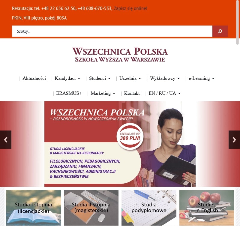 Warszawa - filologia romańska zaocznie