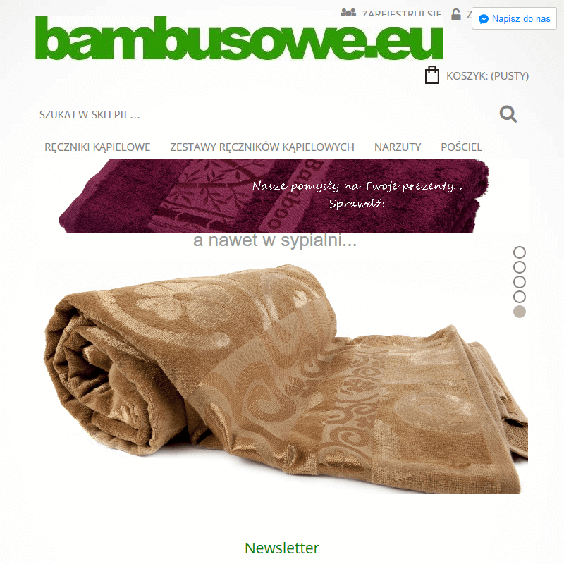 Ręczniki bambusowe dla niemowląt