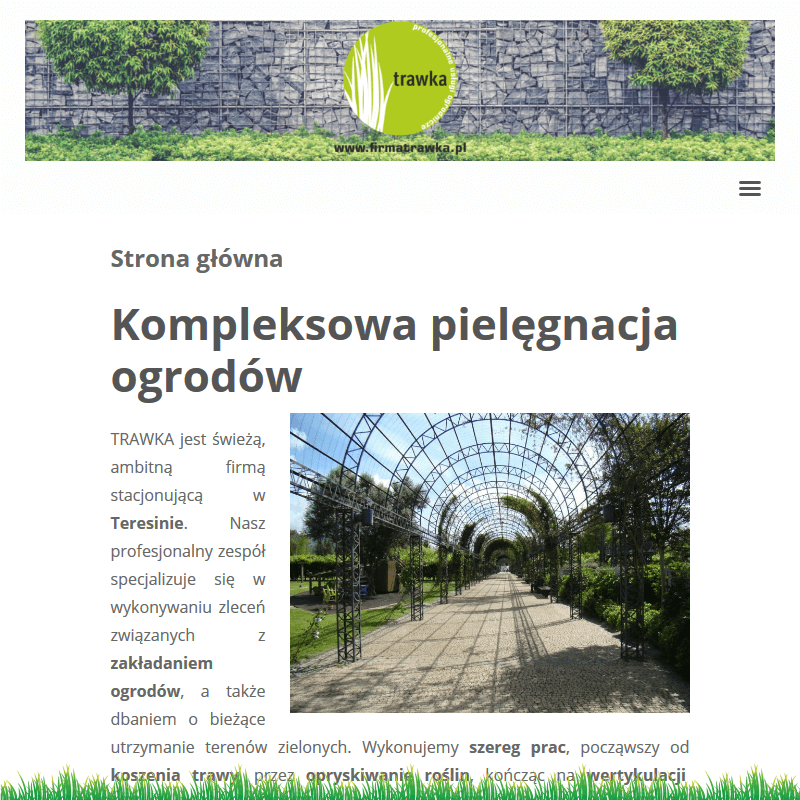Koszenie trawy w Grodzisku Mazowieckim