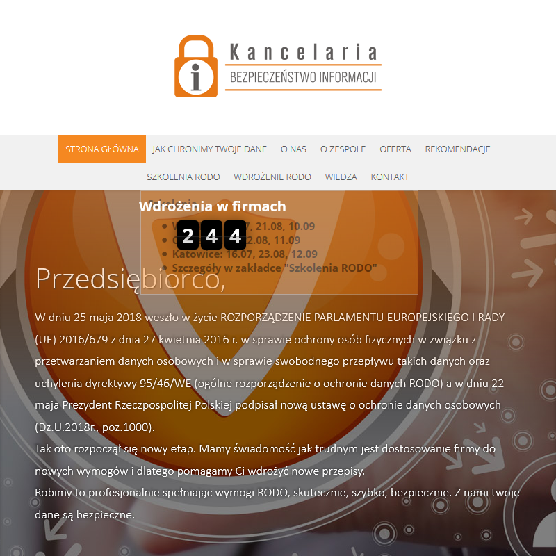 Szkolenia ochrona danych osobowych - Opole