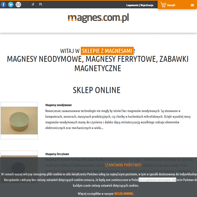 Mocny magnes kołowy - Poznań