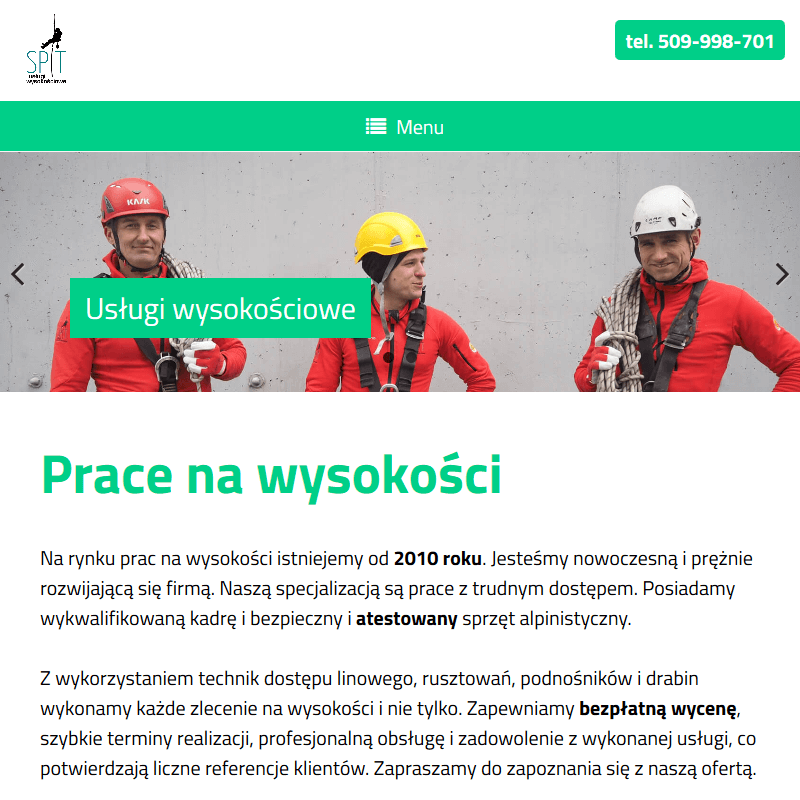 Kraków - usługi wysokościowe