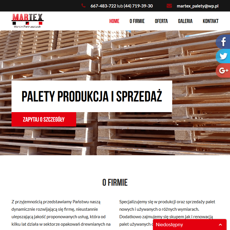 Warszawa - paleta przemysłowa cena