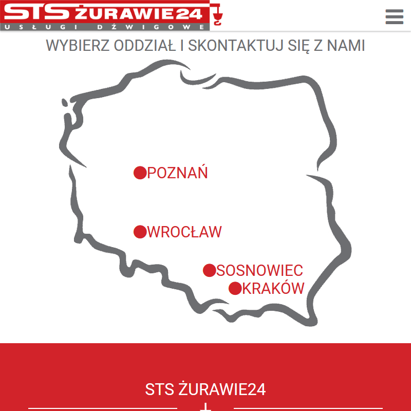 Usługi żurawiem - Kraków